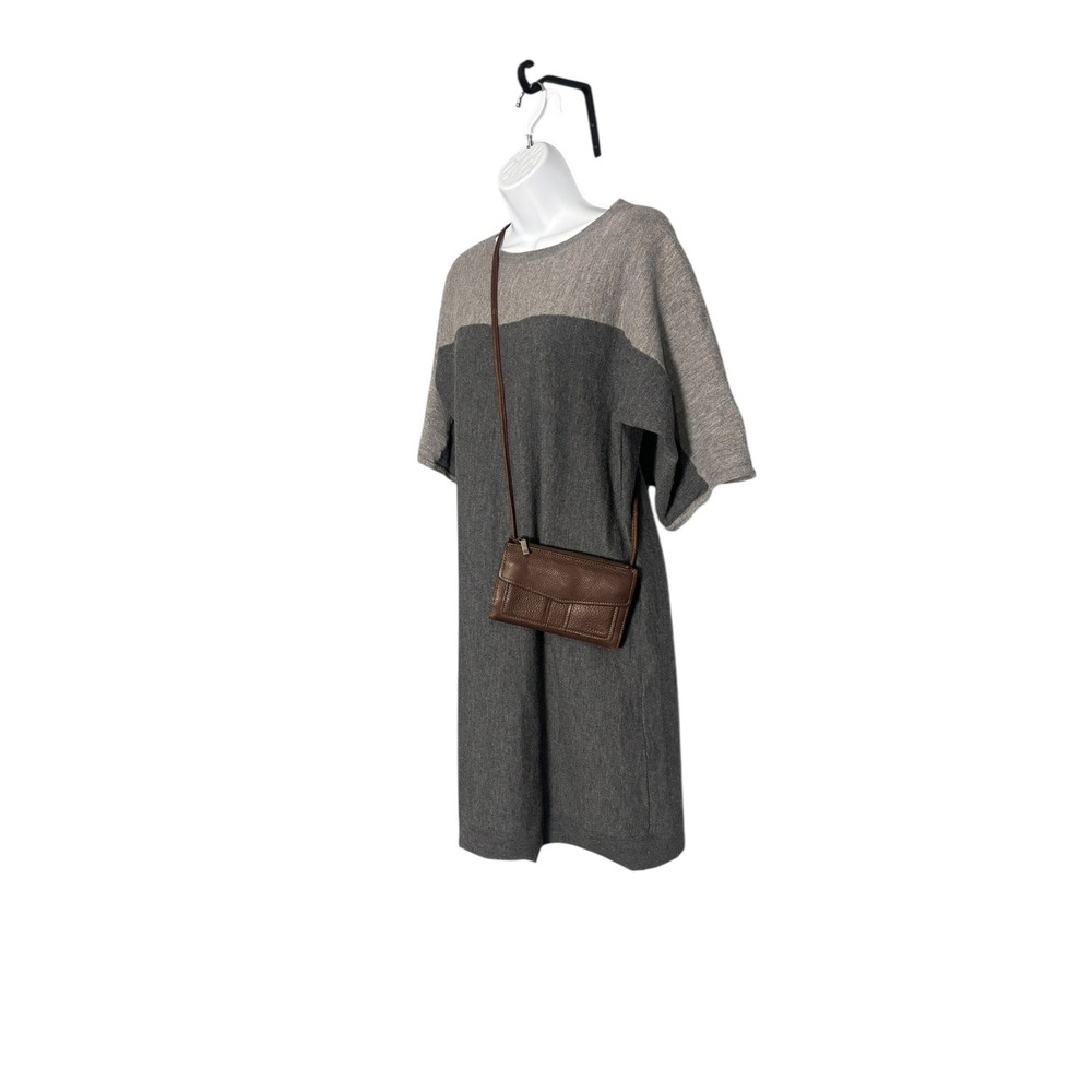 Fossil Brown Pebbled Leather‎ Crossbody
Wallet Bag